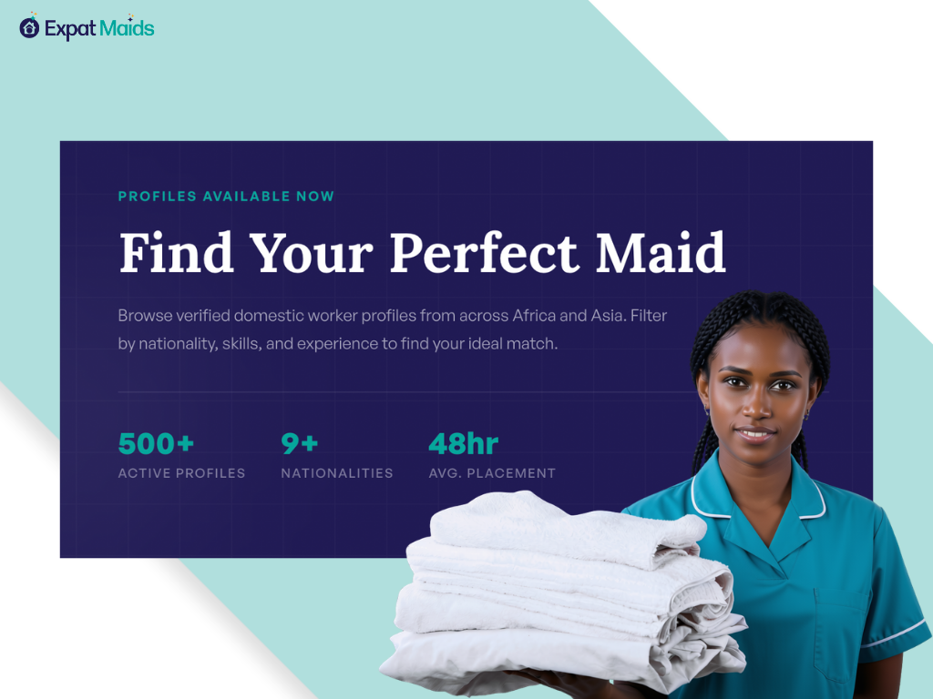 Expat Maids candidate profiles for households comparing Ethiopian domestic workers in Dubai.
